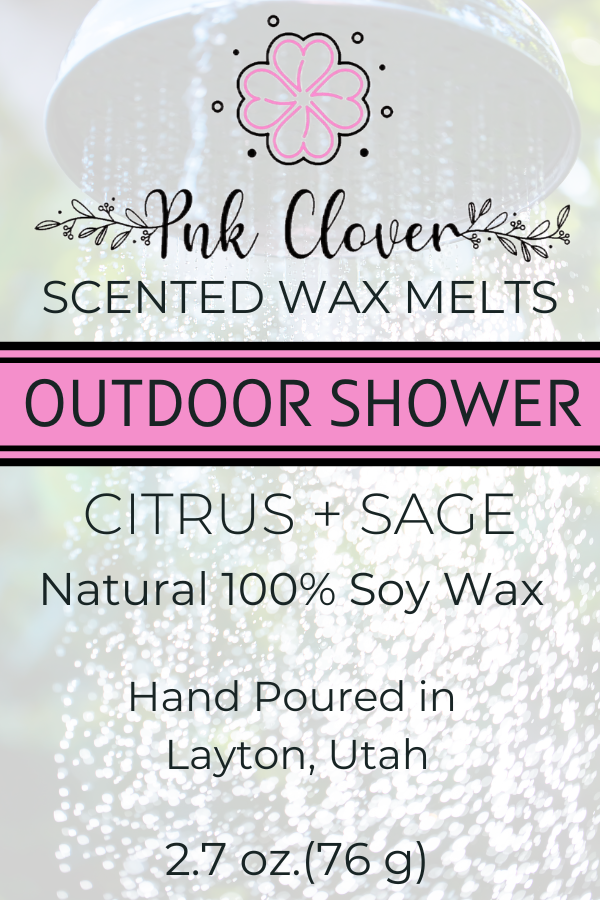 Outdoor Shower - Wax Melt by Pnk Clover | Outdoor Shower Wax Wax Melt - Breathe in the Fresh Outdoors with Our Wax Melts