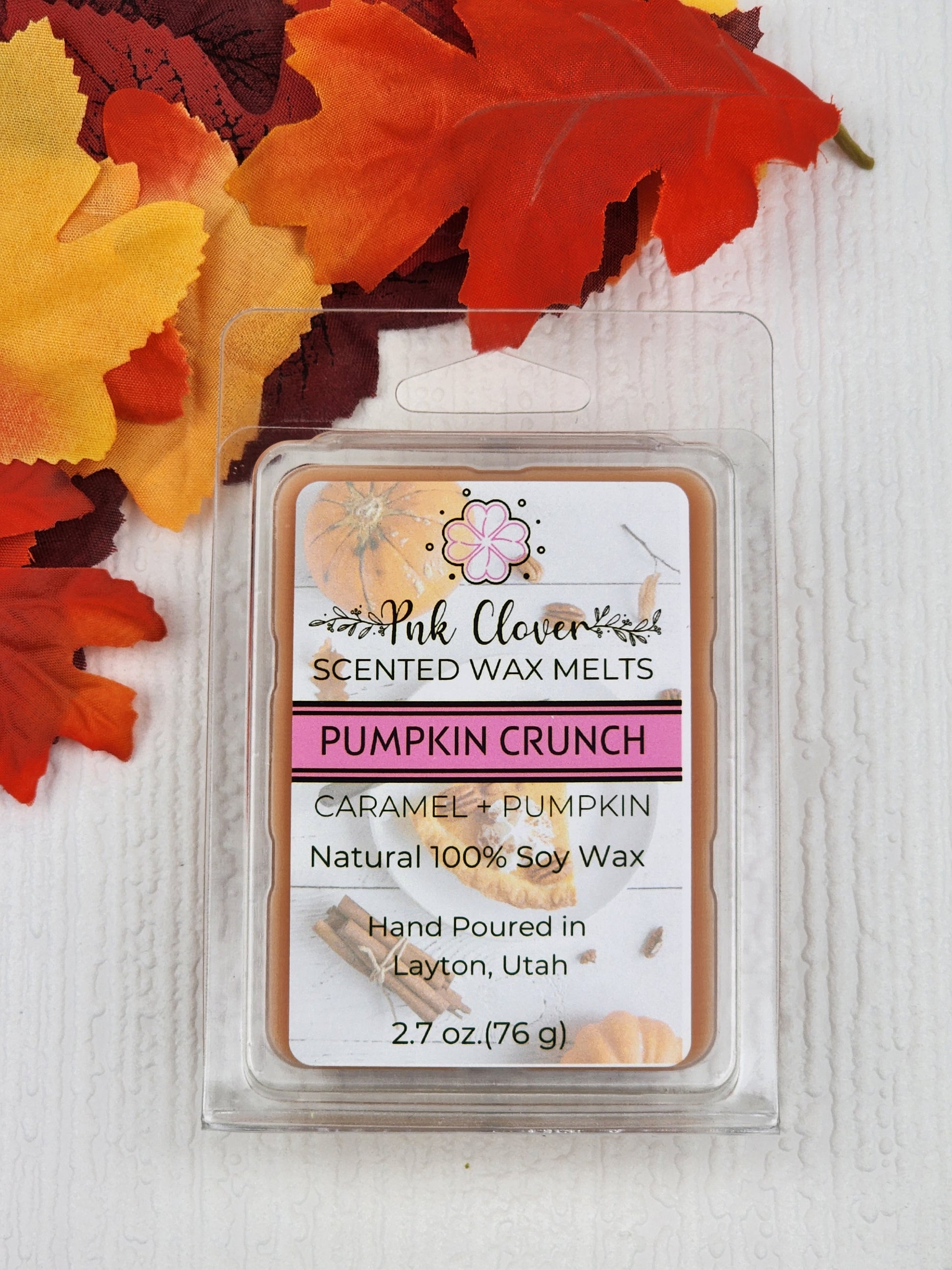 Pumpkin Crunch - Wax Melt by Pnk Clover | Pumpkin Crunch 11oz - Our Pumpkin Crunch Soy Coconut Candle is the Perfect Fall Treat