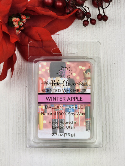 Winter Apple - Wax Melt by Pnk Clover | Winter Apple Soy Wax Melt - A Refreshing Scent for the Season