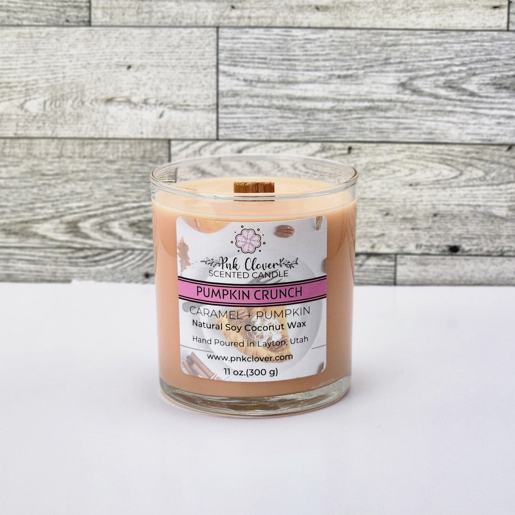 Pumpkin Crunch - Candles by Pnk Clover | Pumpkin Crunch Scented Candle | Satisfy Your Sweet Tooth - 11oz Soy Coconut Wax - Pnk Clover